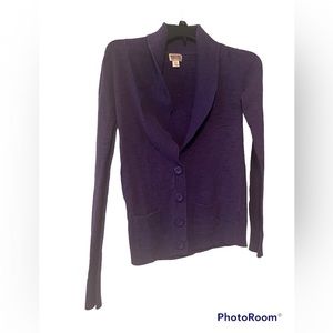 Purple womens cardigan